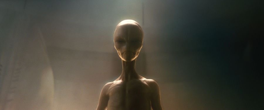 Un extraterrestre de otro planeta y de otro espacio