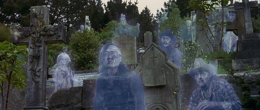 Ghosts in the cemetery