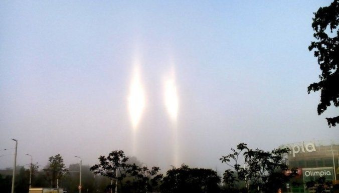 De gran altura Z-Towers en la niebla de la mañana, que reflejan los rayos solares.

Foto: DELFI Reportero
Traducido del servicio de «Yandex.Traductor»