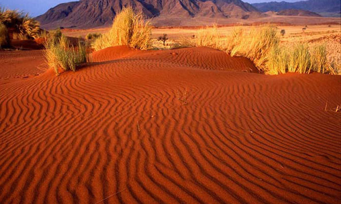 Kyzylkum

This Asian desert is located between two rivers Amudarya and Syrdarya. The main local attraction are the cave paintings. Found them in the last century in the Central Kyzylkum desert, in a mountainous area. But in the very fact of their existence is nothing special. Researchers concerned with the content of these drawings: they depict people in suits similar to astronauts, as well as objects like space ships.

Are they aliens? They say in these parts often seen unidentified flying objects. And geologists like found in local breeds, some fragments of extraterrestrial origin. Ufologically to believe that once there crashed alien ship...
Translated by «Yandex.Translator»