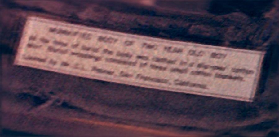 Plate installed at the foot of the mummy
Translated by «Yandex.Translator»