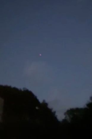 The footage of the UFO goes on for five minutes&nbsp;(Image:&nbsp;Bill Pearce)
