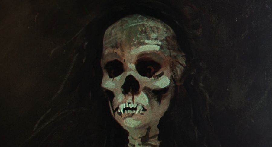 Portrait of a vampire after her death