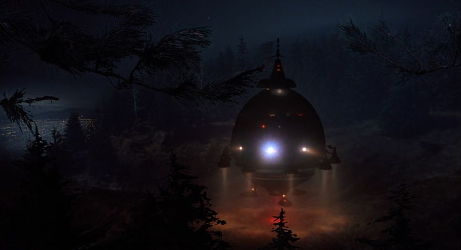 A spaceship takes off from a clearing in the forest
Translated by «Yandex.Translator»