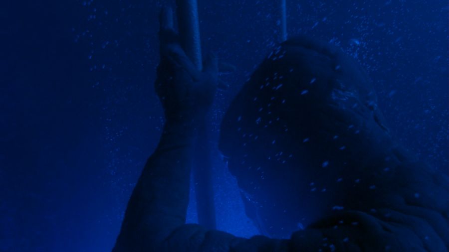 The alien under water
