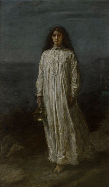 John everett millais "Сомнамбула" (1871)

Véase como ilustración
Traducido del servicio de «Yandex.Traductor»