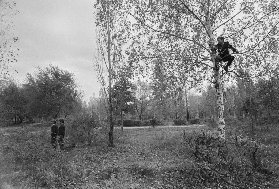 СССР. Воронеж. 12 октября 1989 г. Место приземления "корабля инопланетян", по словам детей, очевидцев посадки "корабля".&nbsp;Фото © Губский С. / Фотохроника ТАСС
