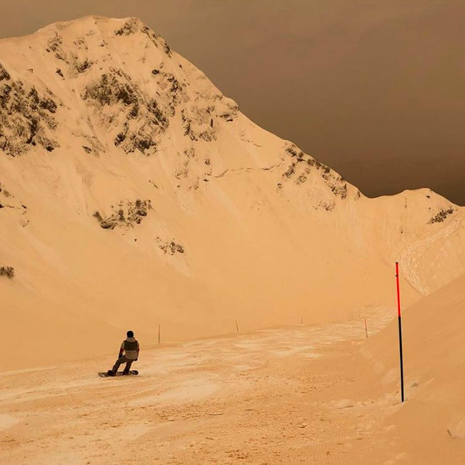 dance_surfera

I think the video in storis - processing? As it is not so! 
Today in #hornigold anomalous snow brown!

Like riding on Mars! Never knew where the mountains were sand, but riding in the desert at the velvet is definitely a success!???? #Sochi #sochi#snowboarding #ride #future#jellying
Translated by «Yandex.Translator»