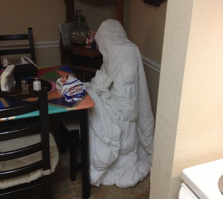 "My wife threw a blanket on a chair to dry, and I almost had a heart attack»© Unknown / Imgur