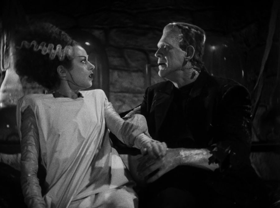 El monstruo de Frankenstein y su " novia"