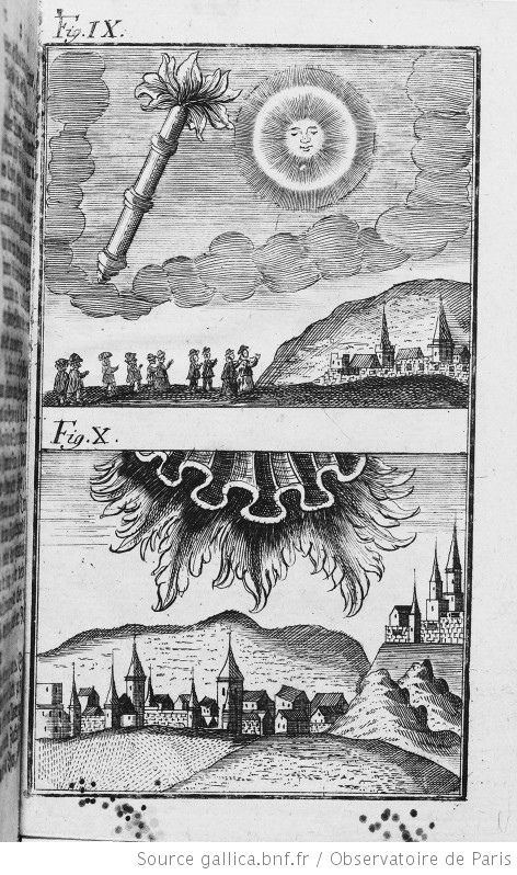 A phenomenon observed during the passage of a comet in 214 BC. Figure X: A phenomenon observed during the passage of the comet 210 BC.