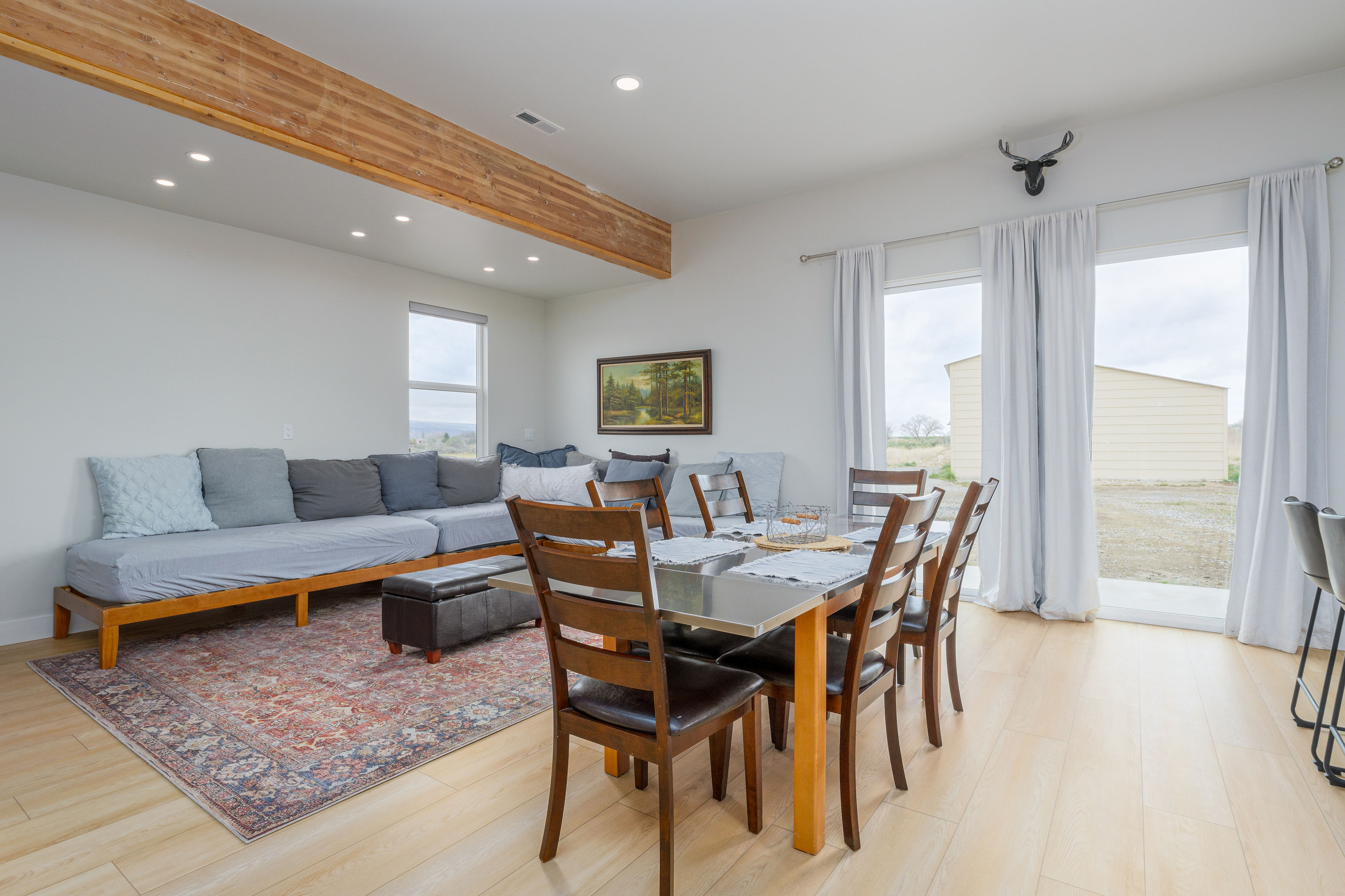 Downstairs dining area