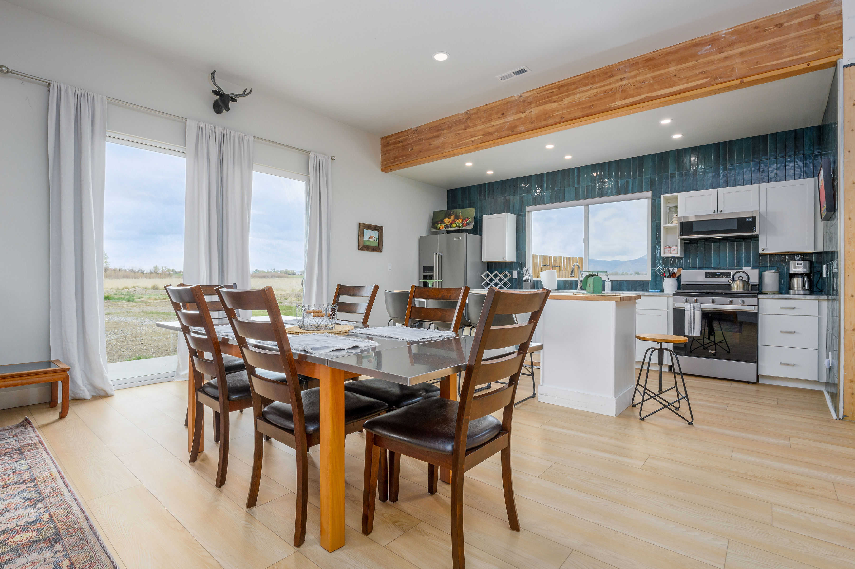 Downstairs dining area