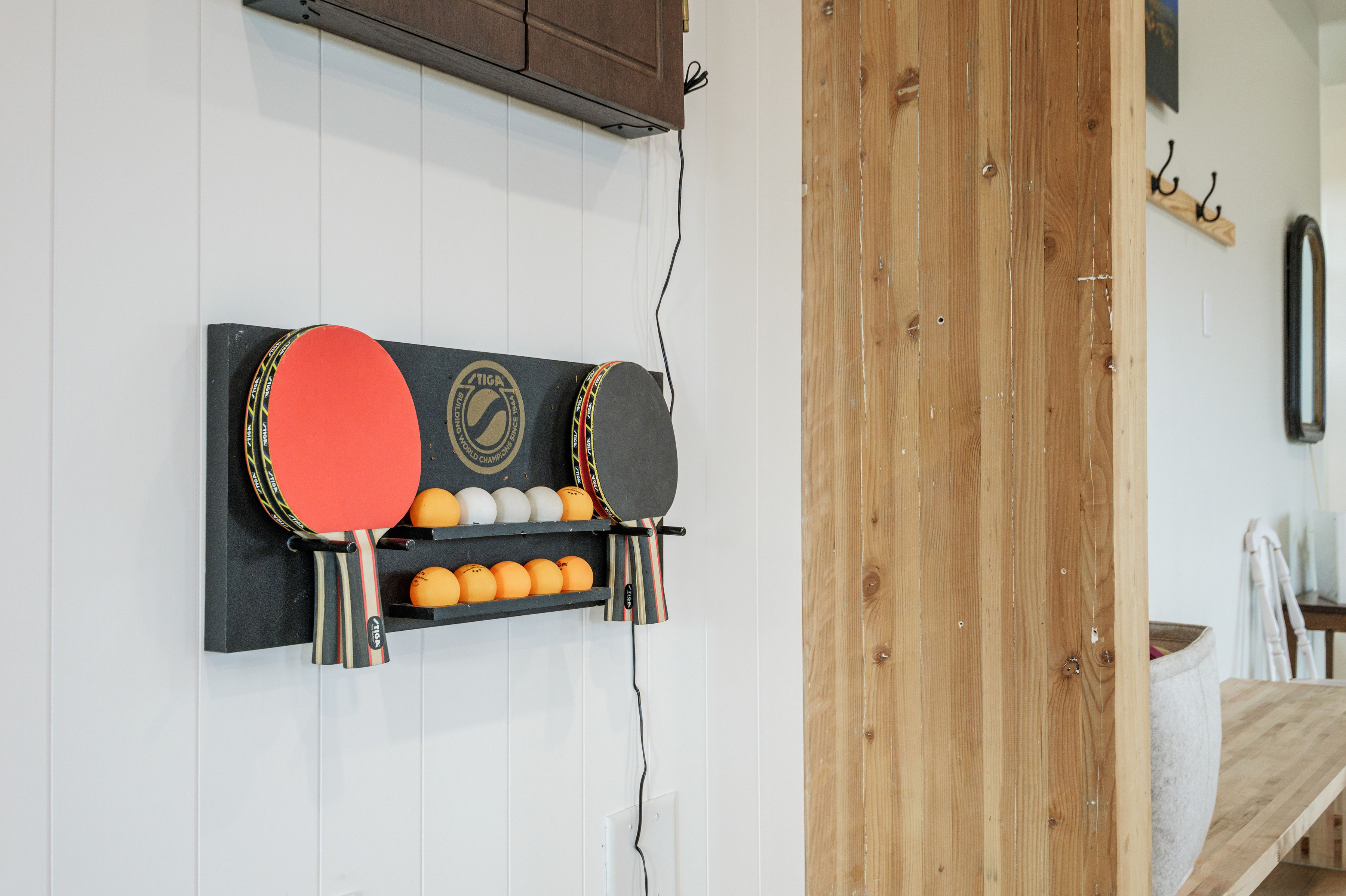 Ping pong and dart board