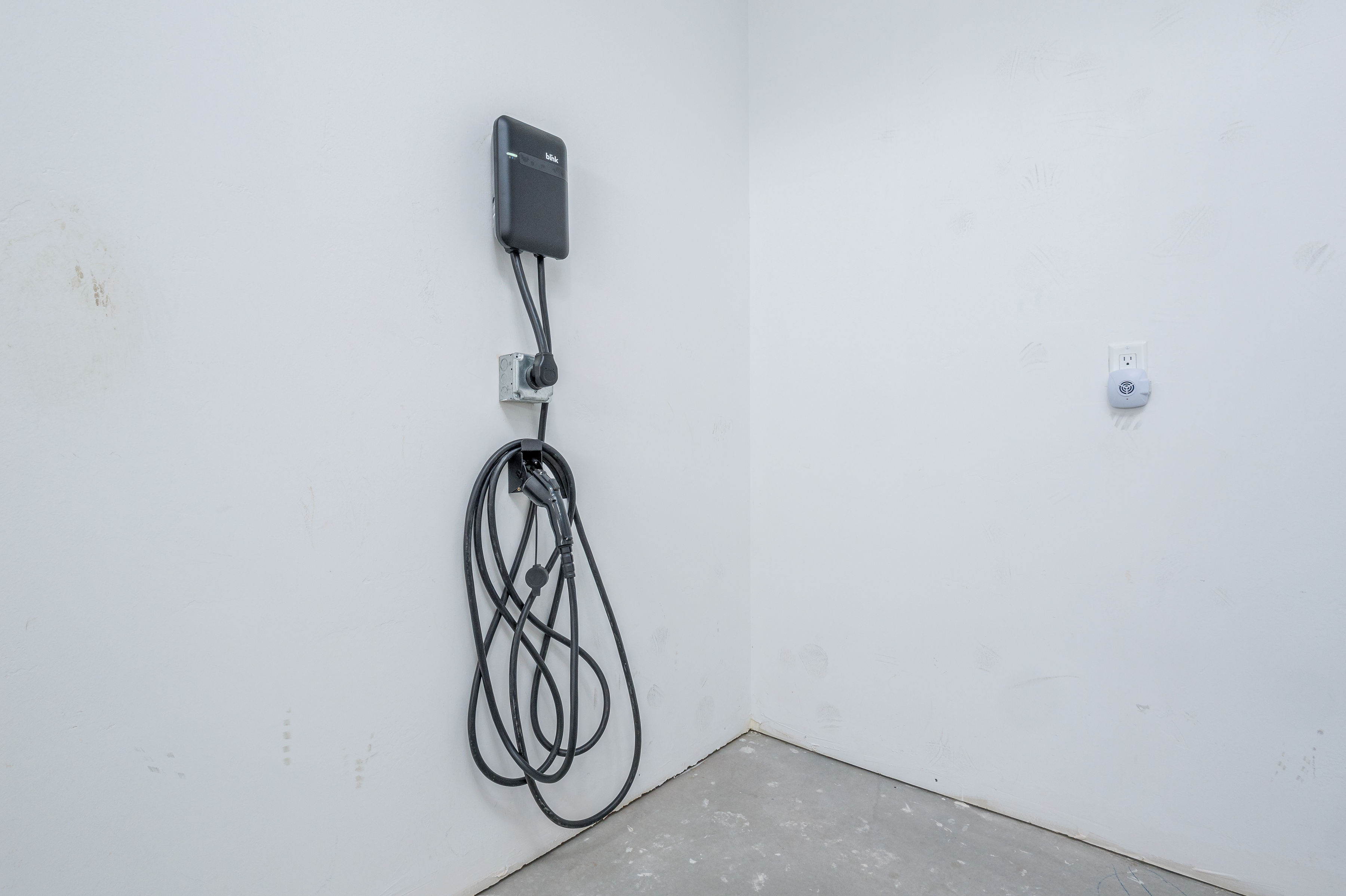 Garage with EV charger