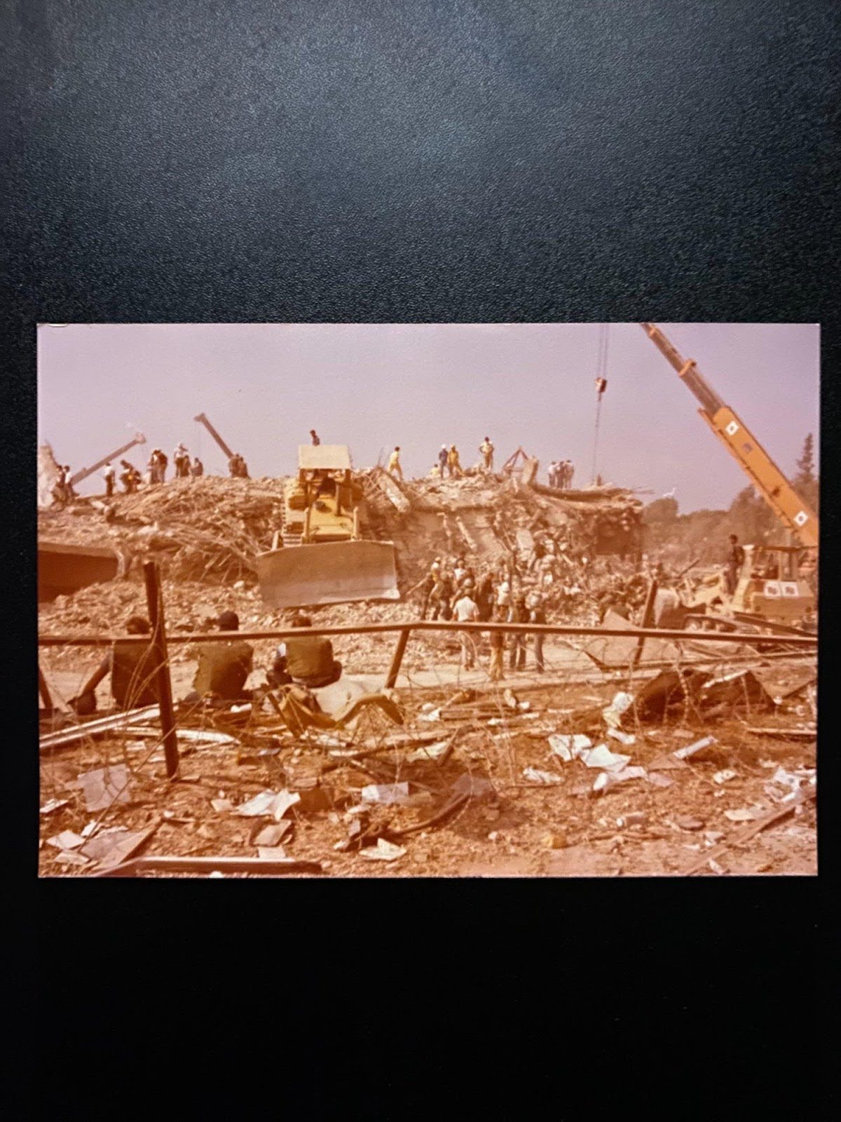 Beirut barracks bombing aftermath, October 1983