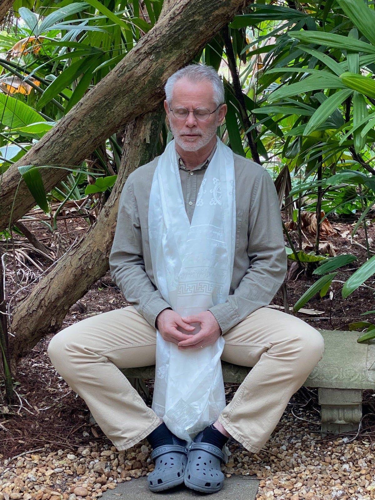 David Godshall in meditation