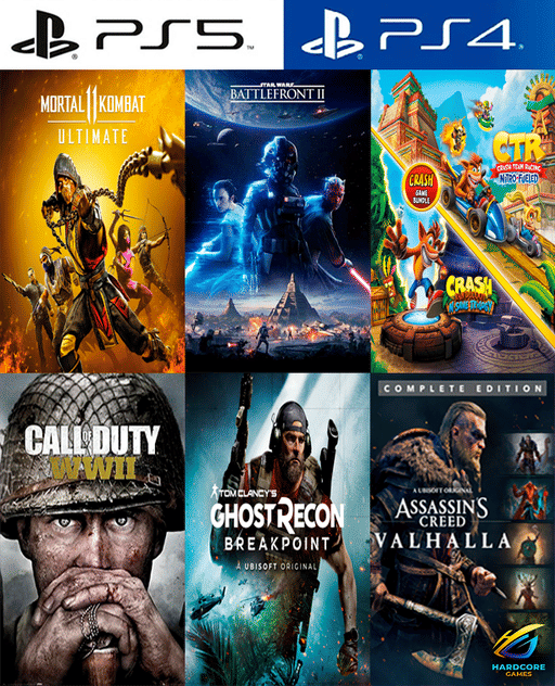 COMBO 6 JUEGOS PLAY - MORTAL KOMBAT 11- ASSASSIN´S COMPLET