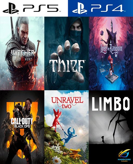 COMBO PLAY 5 JUEGOS - THE WITCHER - LIMBO
