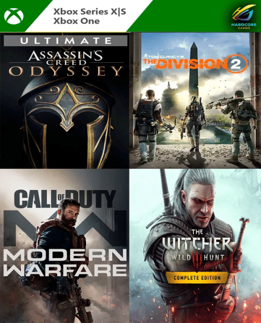 COMBO XBOX SUSCRIPCIÓN 18 JUEGOS - ASSASSIN'S CREED,   CALL OF DUTY, THE WITCHER 3, NEED FOR SPEED ++