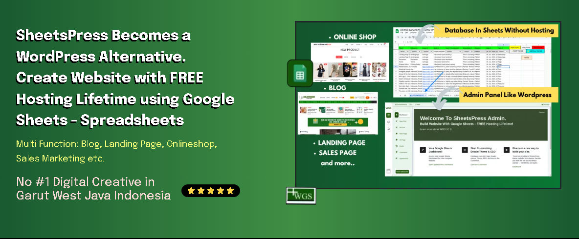 Jual Sheetspress Gratis Hosting