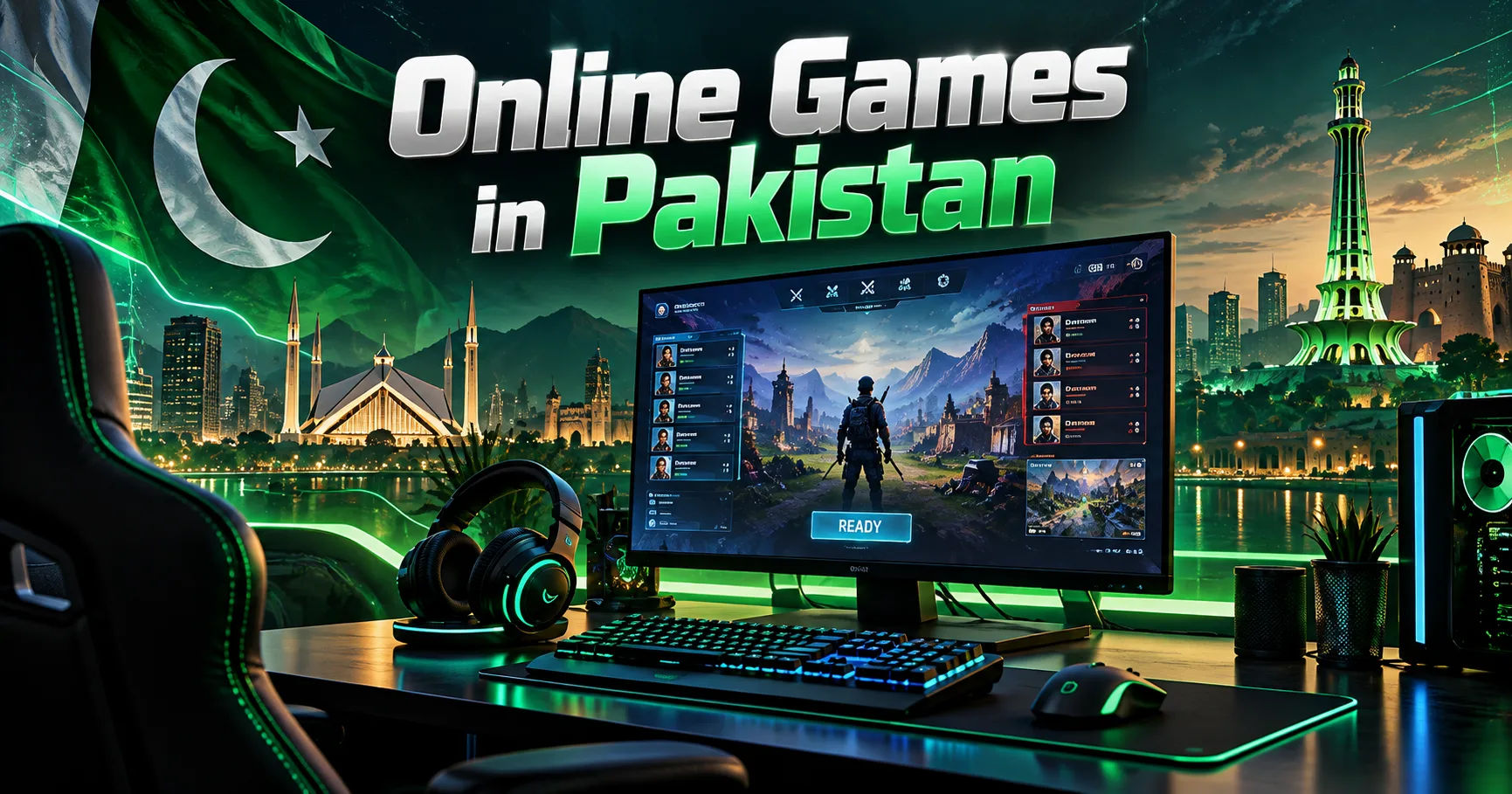 How do students use online games in Pakistan?