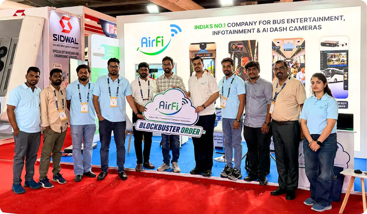 AirFi Sees Strong Business Momentum as Connected Mobility, Passenger Experience and Safety Gains Traction at Prawaas 5.0 The Airfi team at prawaas