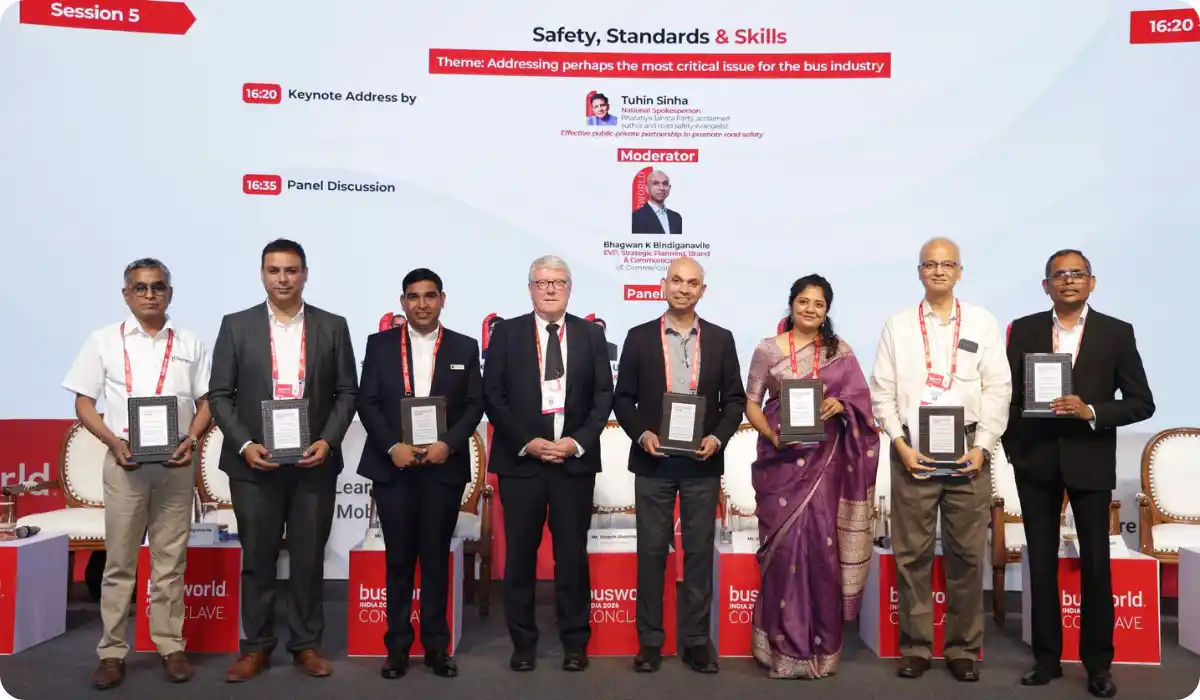 Busworld India Conclave 2026: 5 Key Conversations Shaping the Future of India's Bus Industry Busworld India Conclave 2026: 5 Key Conversations Shaping the Future of India's Bus Industry