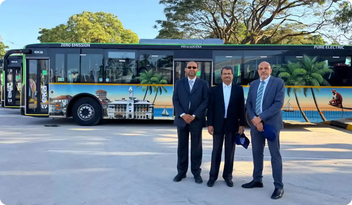 EKA Mobility Flags Off 15 Electric Buses in Zanzibar