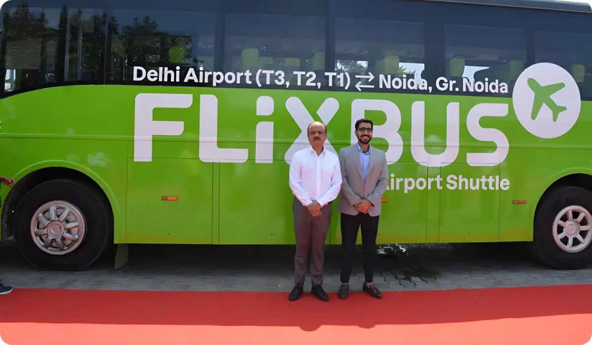 FlixBus Launches Delhi Airport to Greater Noida Bus Service FlixBus Launches Delhi Airport to Greater Noida Bus Service
