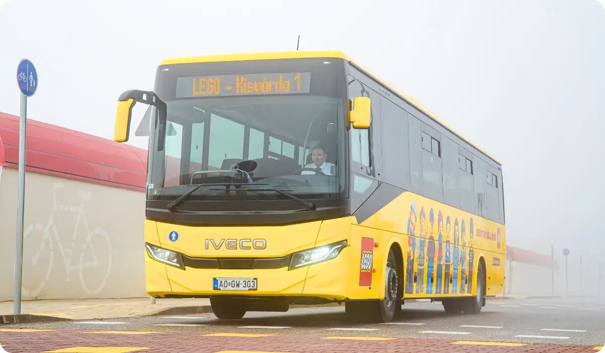 IVECO BUS Delivers LEGO® Branded Fleet to Support Employee Mobility in Nyíregyháza