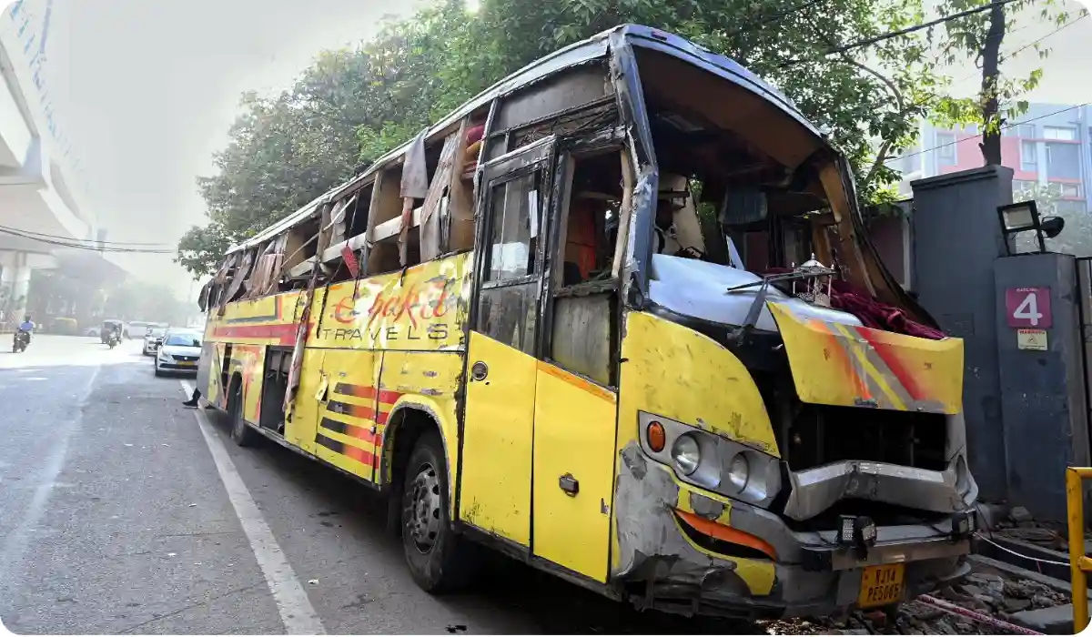 Cause of the Karol Bagh Bus Accident: Sleeper Bus Overturns in Delhi, Two Dead Several Injured Karol Bagh Bus Accident: Sleeper Bus Overturns in Delhi, Two Dead Several Injured