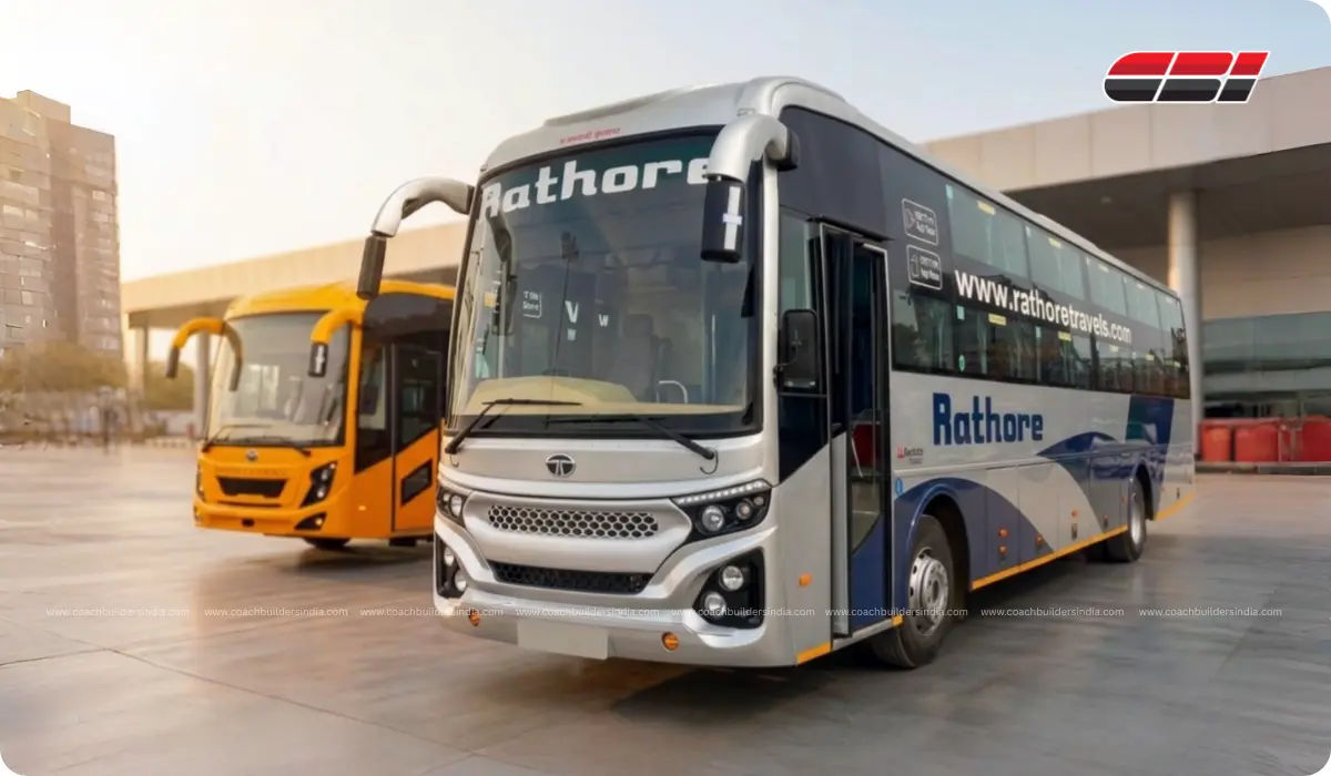 Synaty bus body builder Neemrana bus photo