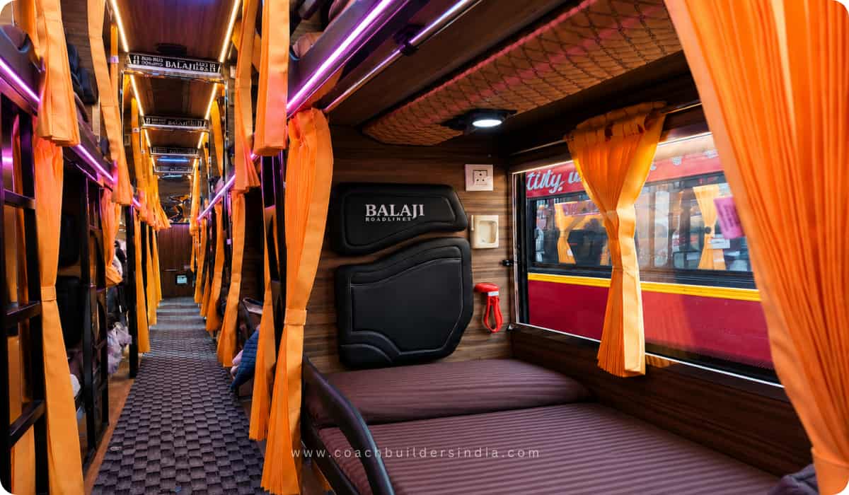 Shree Sai Coach Premium Sleeper Design Interiors 