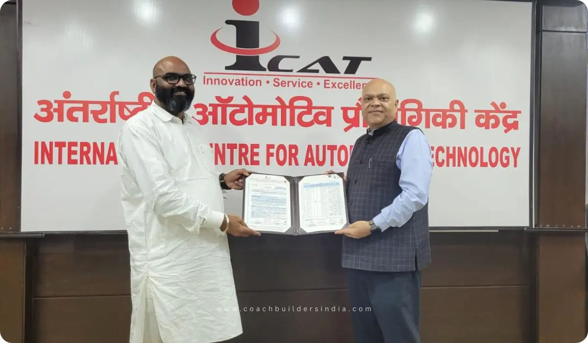 Synaty Automotive Gets ICAT’s First Certificate for 15-Metre Multi-Axle LaVie+ Sleeper Bus