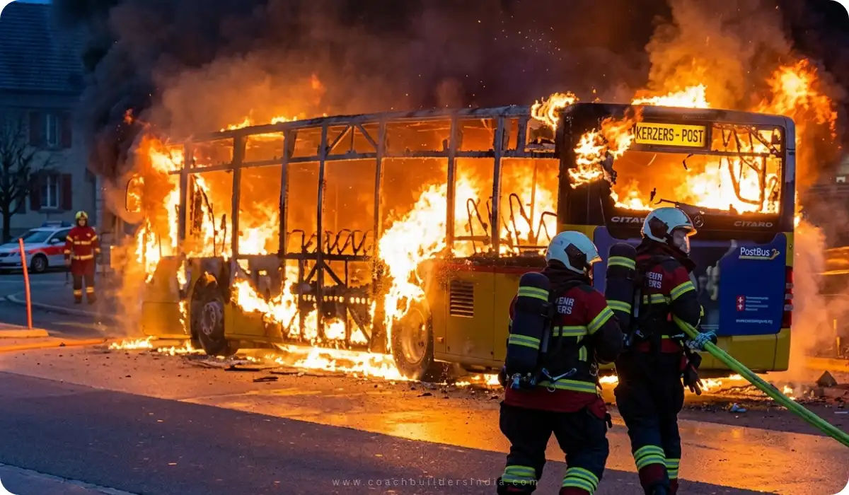 Six Killed in Swiss Bus Fire as Police Point to Deliberate Act by Passenger