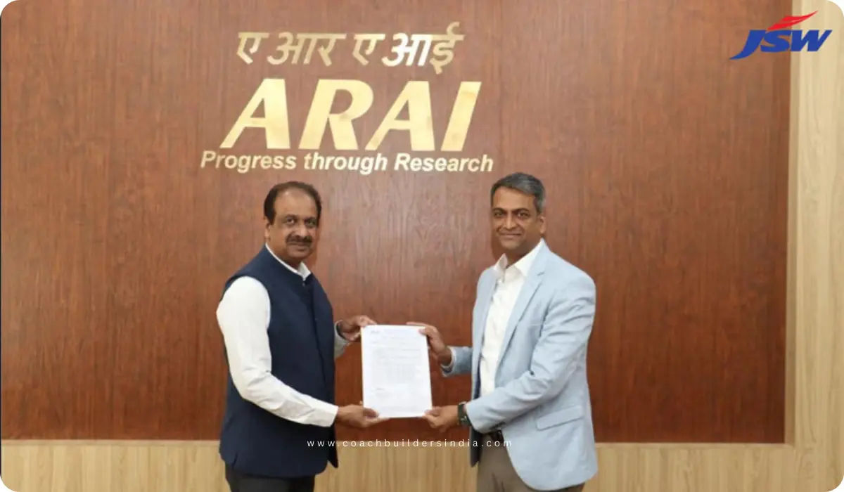 Jindal Steel Enters Electric Bus Market, secures CMVR Type Approval Certificate from ARAI