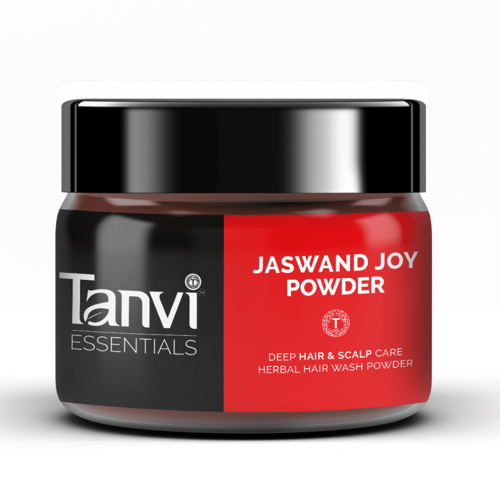 Jaswand Joy Powder Herbal Hair Pack for Hairfall 80gm Tanvi Herbals
