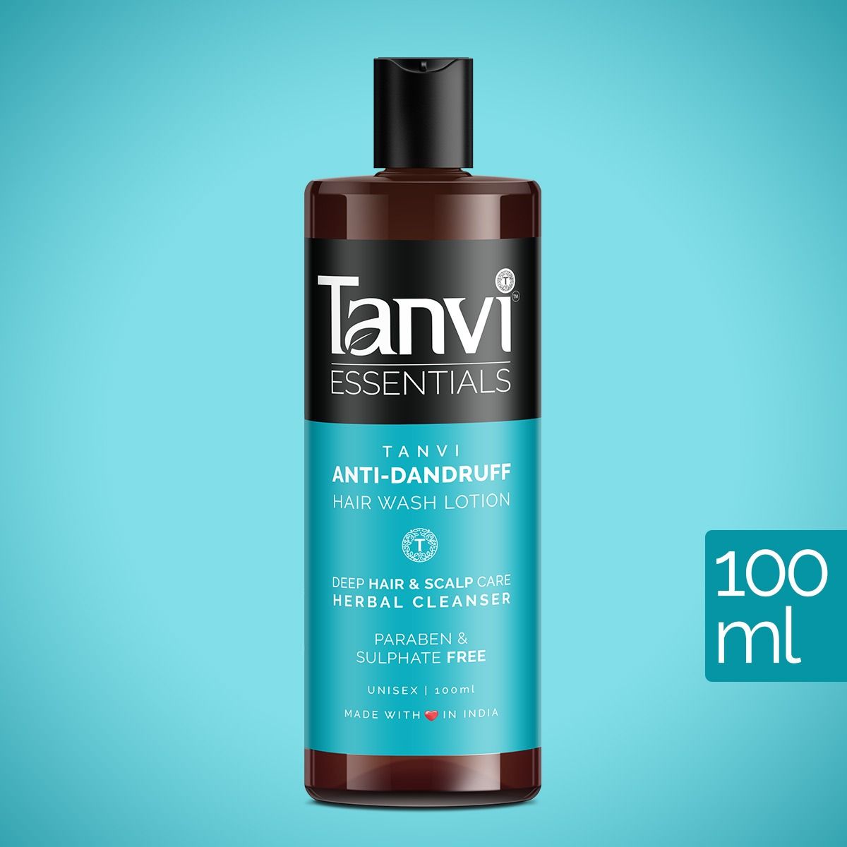 Tanvi Antidandruff Hair Wash Lotion Herbal Hair Cleanser 100ml