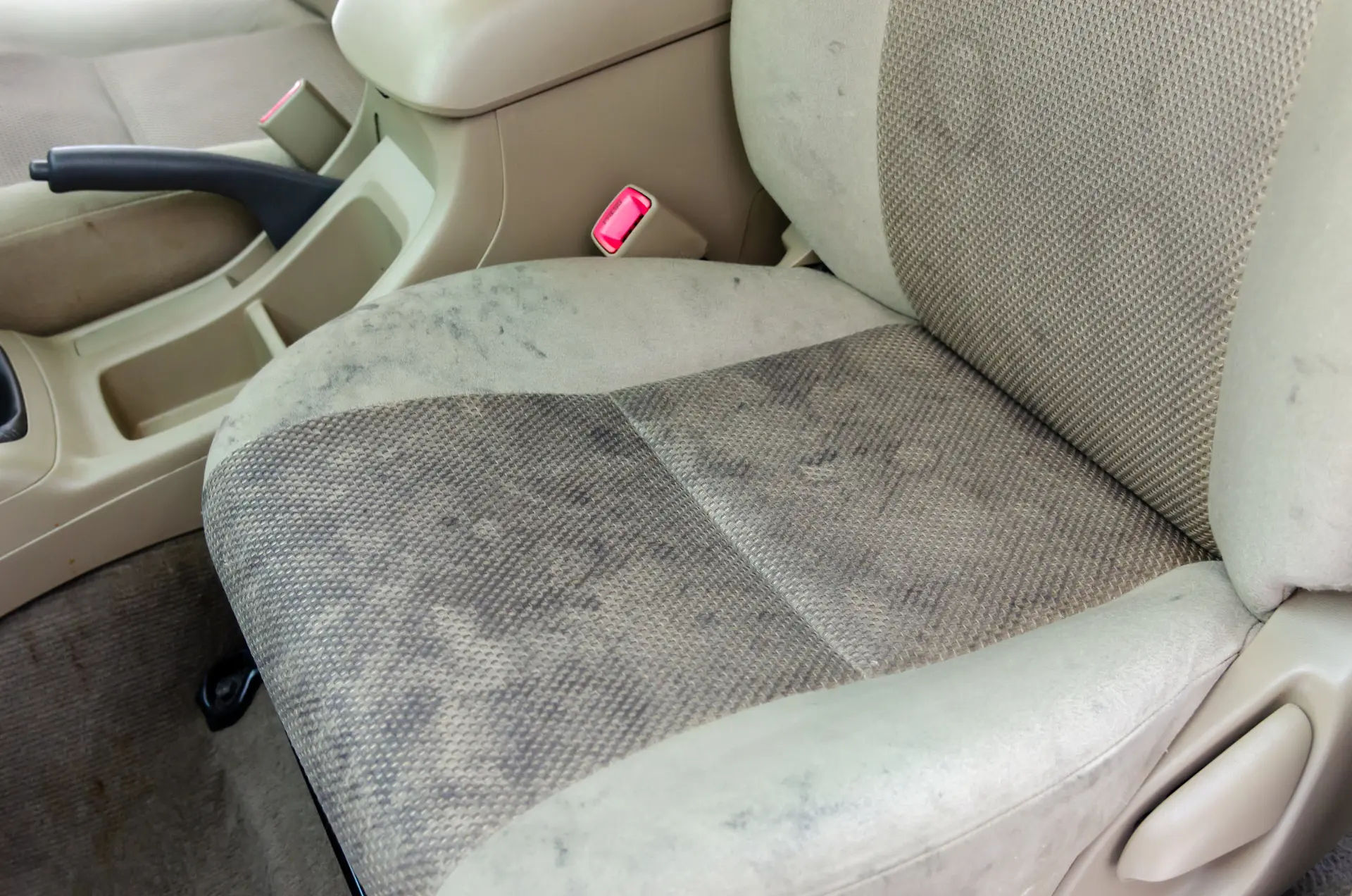 Professional car interior cleaning