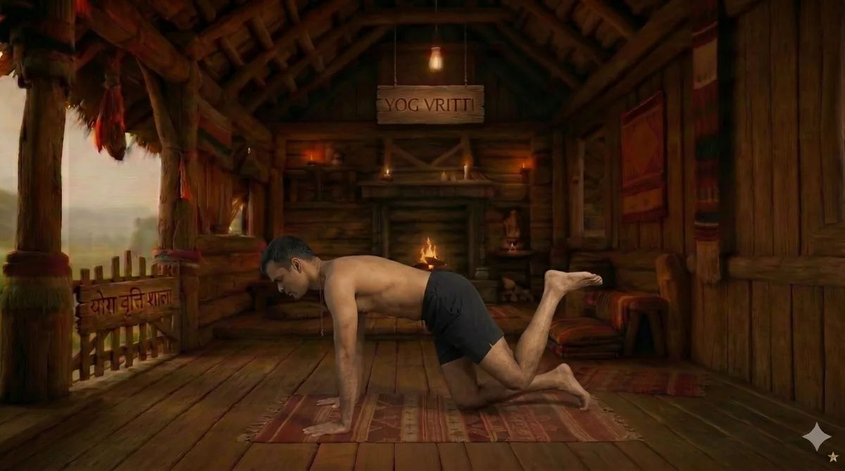 Bharmanasana (table top pose) - Ankle Taps