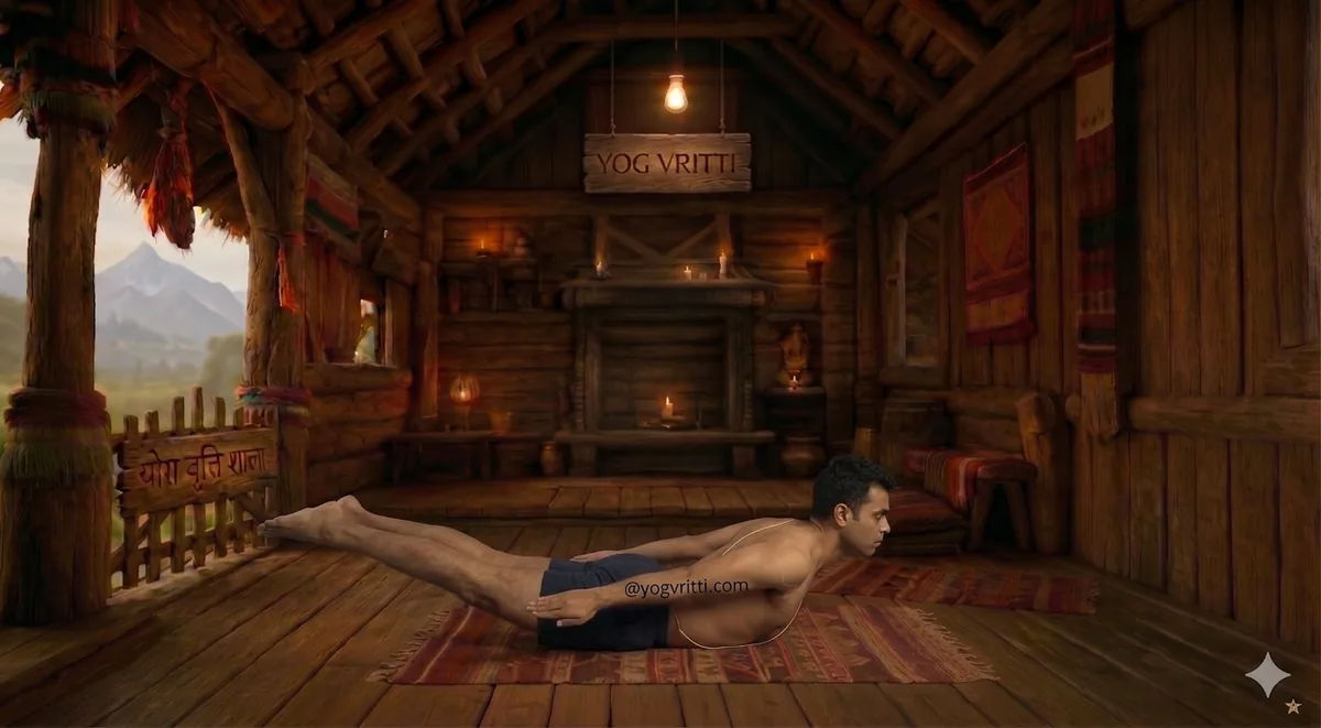 Locust Pose Variation Arms to Sides