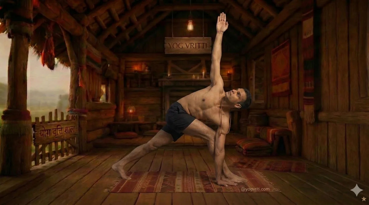 Parivrtta Trikonasana Variation