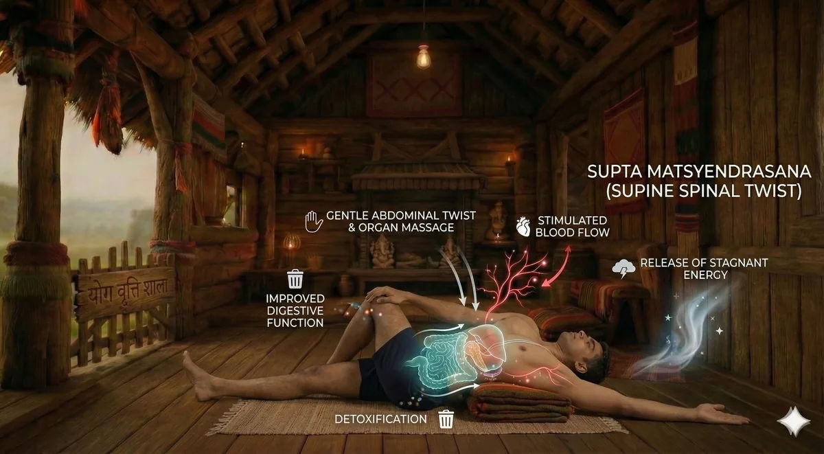 Supta Matsyendrasana I (Supine Spinal Twist)
