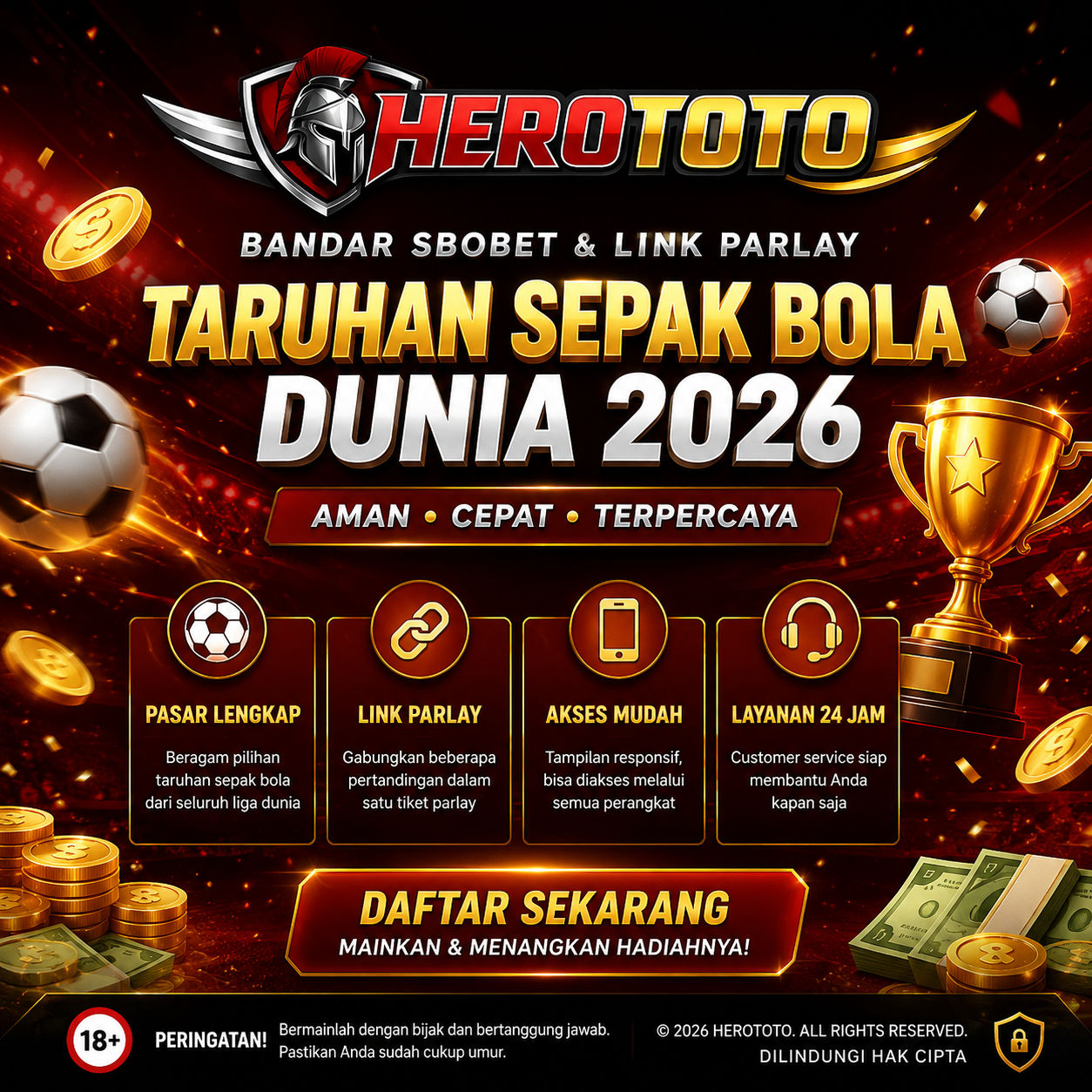 HEROTOTO : Bandar SBOBET Link Parlay Taruhan Sepak Bola Dunia 2026