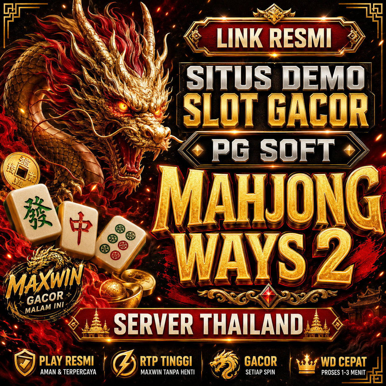 SLOT777: Link Resmi Situs Demo Slot Gacor PG Soft Mahjong Ways 2 Server Thailand