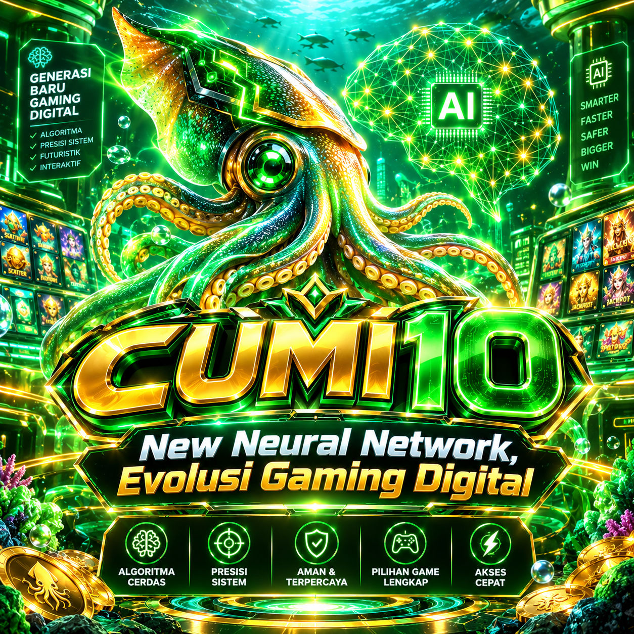 CUMI10 ৳ New Neural Network, Evolusi Gaming Digital