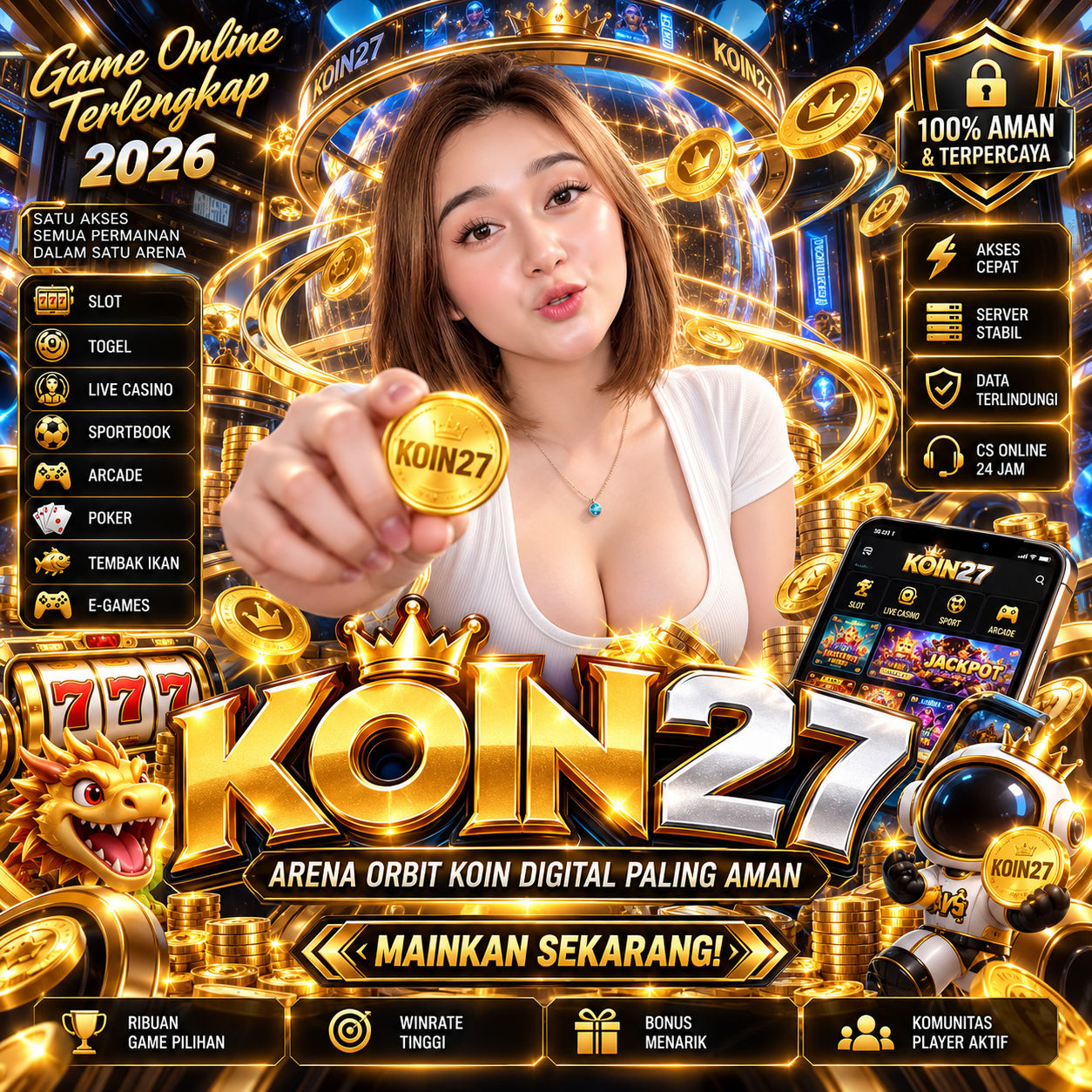 KOIN27 𖨁 Arena Orbit Koin Digital Paling Aman