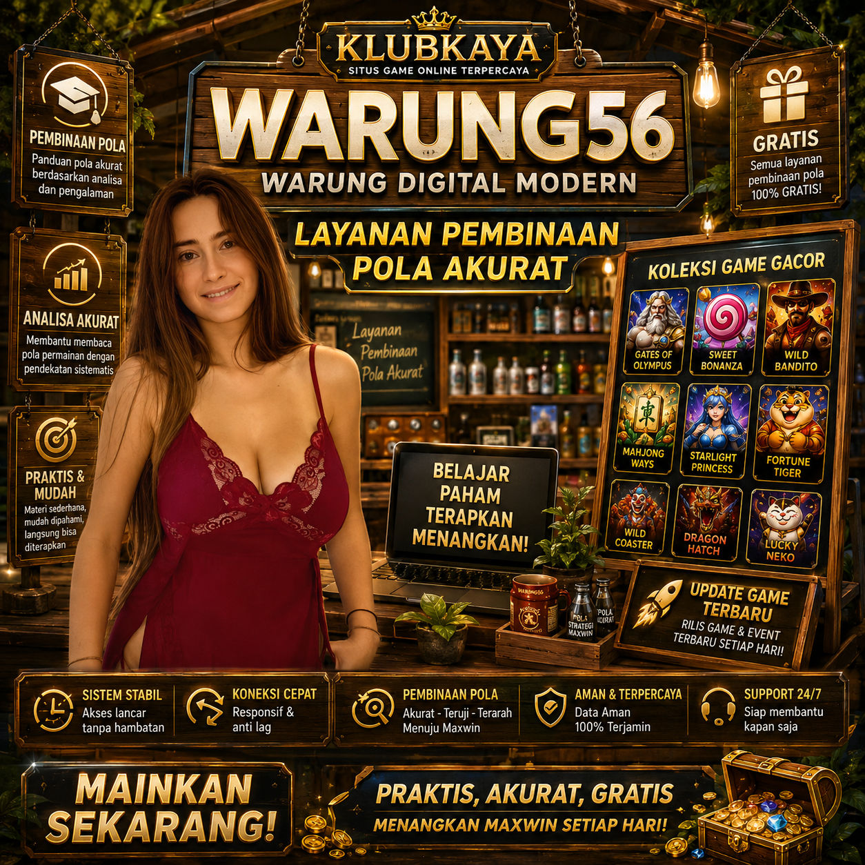 WARUNG56 | Warung Digital Modern, Layanan Pembinaan Pola Akurat