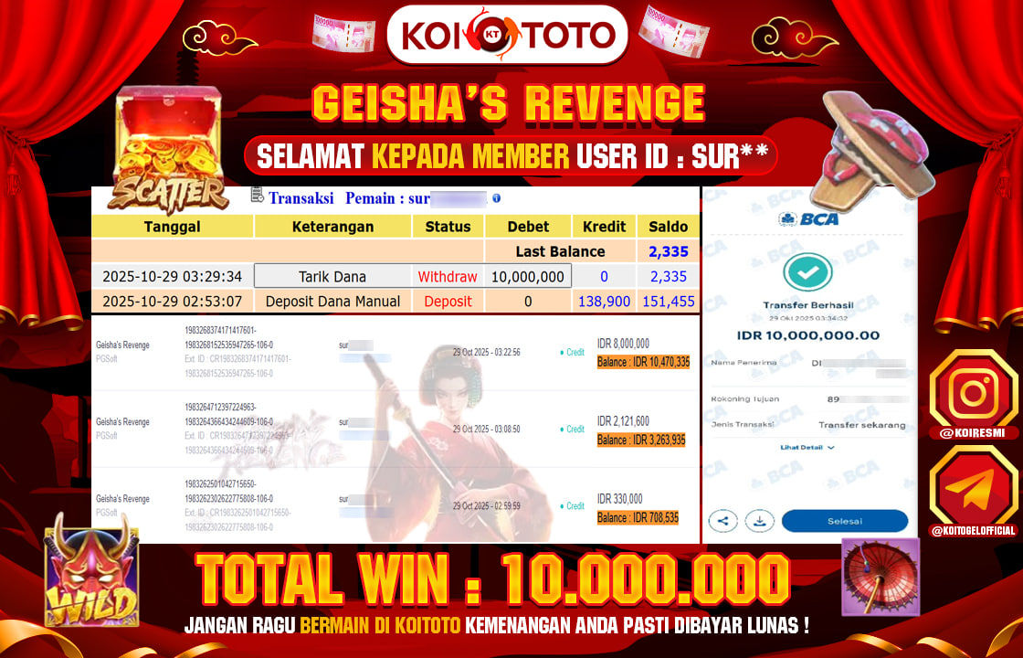 BIG WIN !! MENANG BESAR DI PERMAINAN MAHJONG WAYS 2 !!! KOITOTO BAYAR LANGSUNG LUNAS SEBESAR Rp 17.000.000 !!!